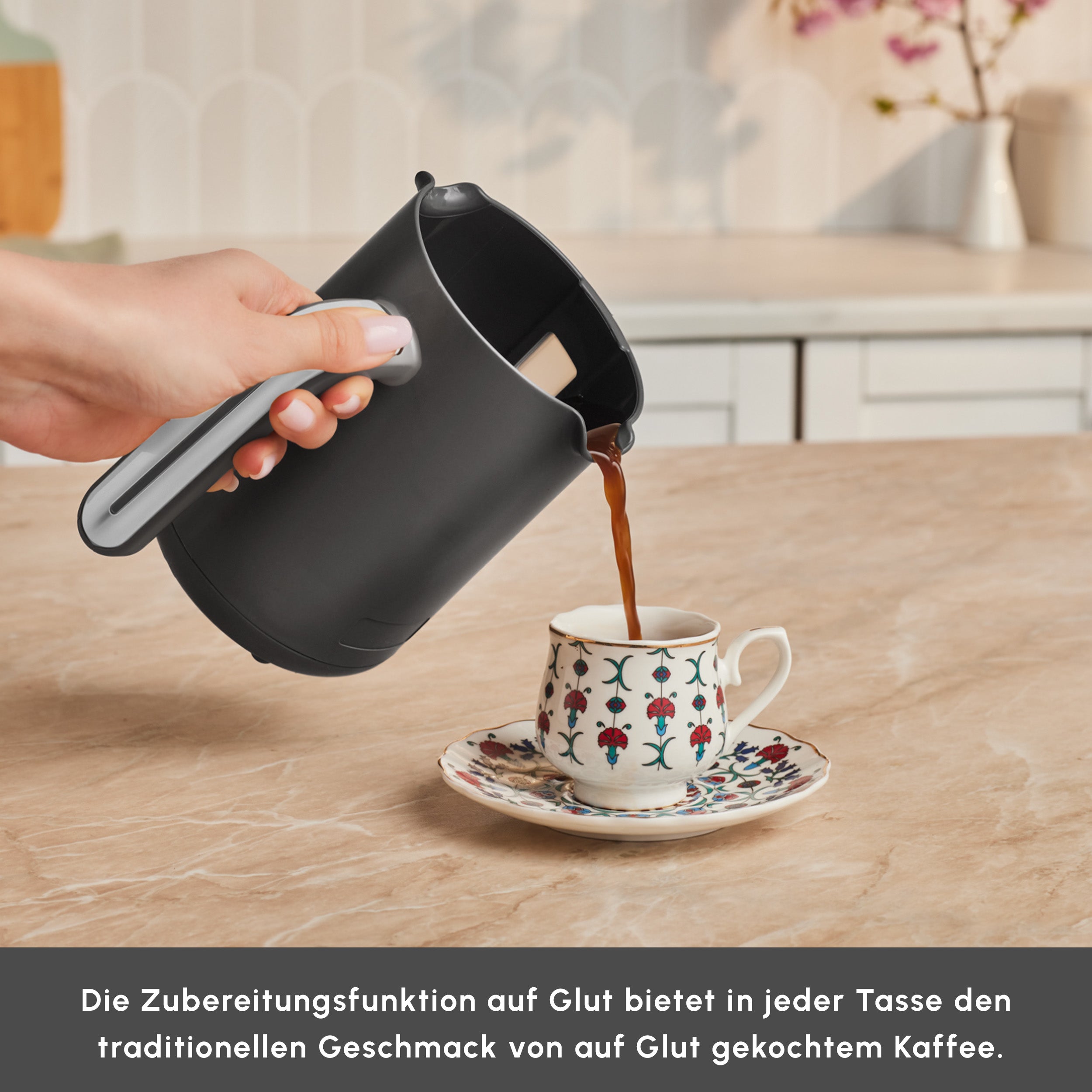 Karaca Hat?r Neo Türkische Kaffeemaschine – Silber