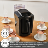 Karaca Hatır Aqua Wassertank Automatische Türkische Kaffeemaschine Schwarz
