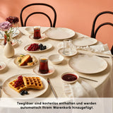 Karaca Bone China Siena 20-teiliges Tafelservice für 6 Personen Weiss