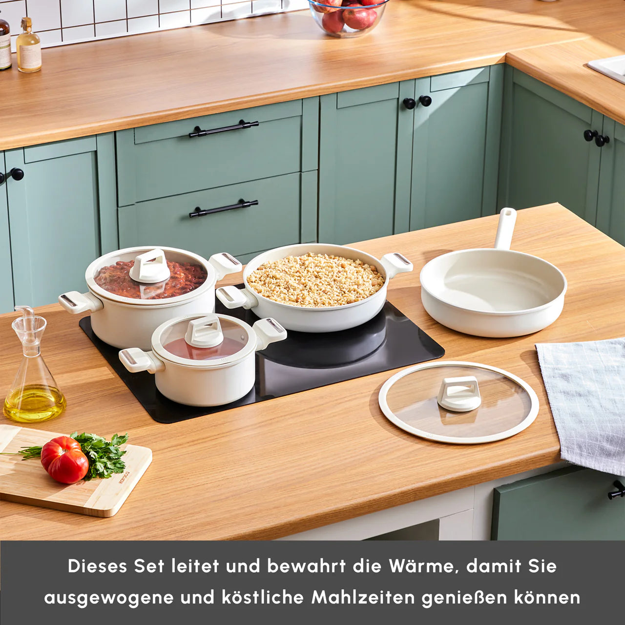 Karaca Swiss Crystal Ceramica Valenti 7-Teiliges Kochgeschirr-Set