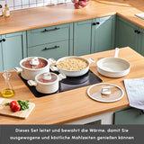 Karaca Swiss Crystal Ceramica Valenti 7-Teiliges Kochgeschirr-Set