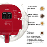 Karaca Hatir Köz Milky Türkische Kaffeemaschine Red