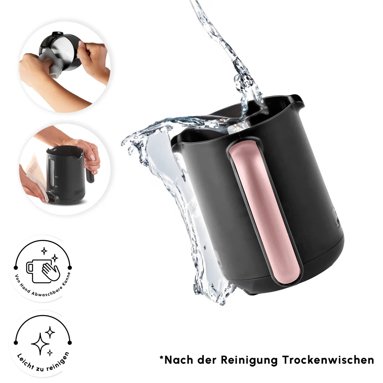 Karaca Hatır Aqua Wassertank Automatische Türkische Kaffeemaschine Rose Gold