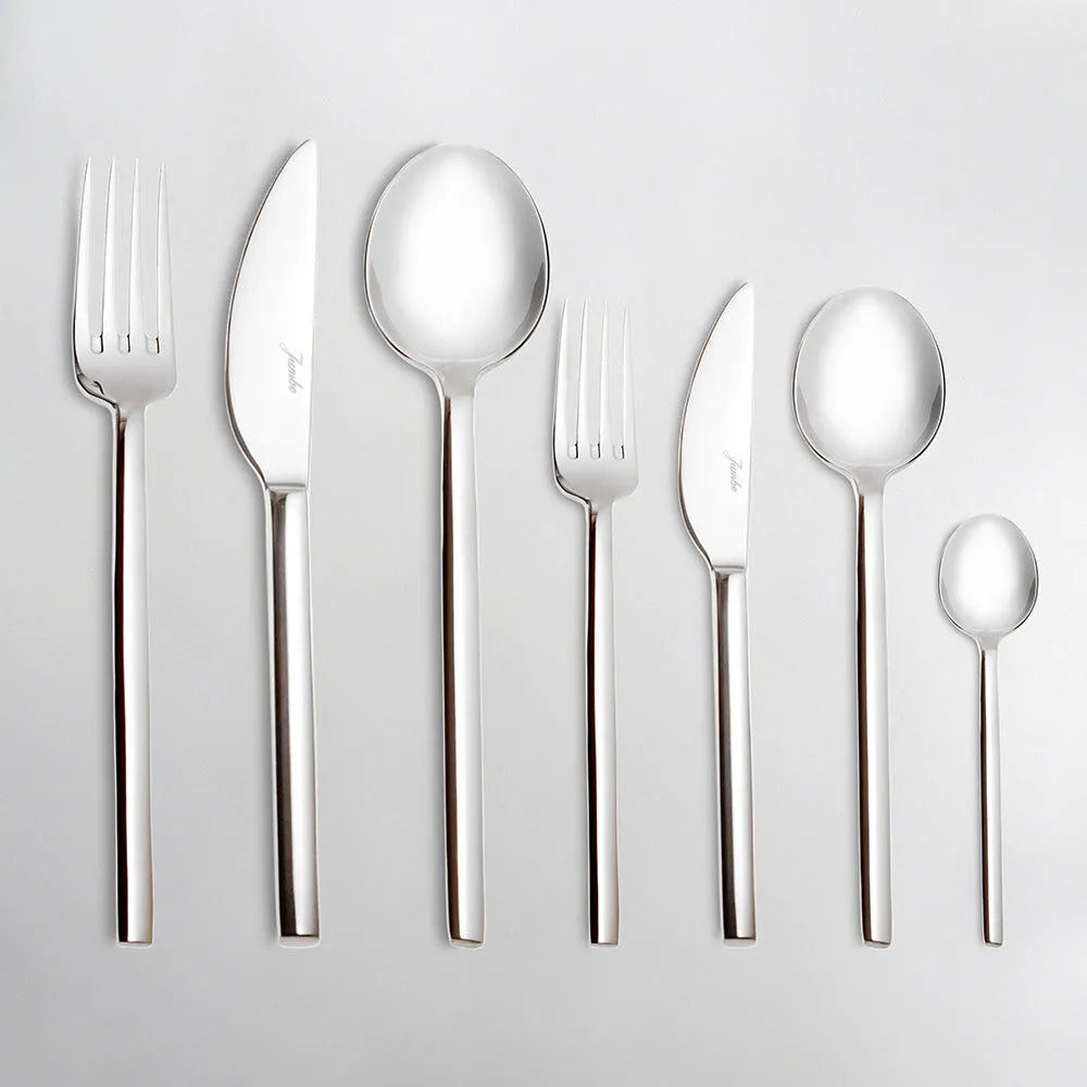 " Jumbo 8100 Tafelbesteck- Set aus Gabel Löffel Messer 84- teilig für 12 - Personen mit Box "