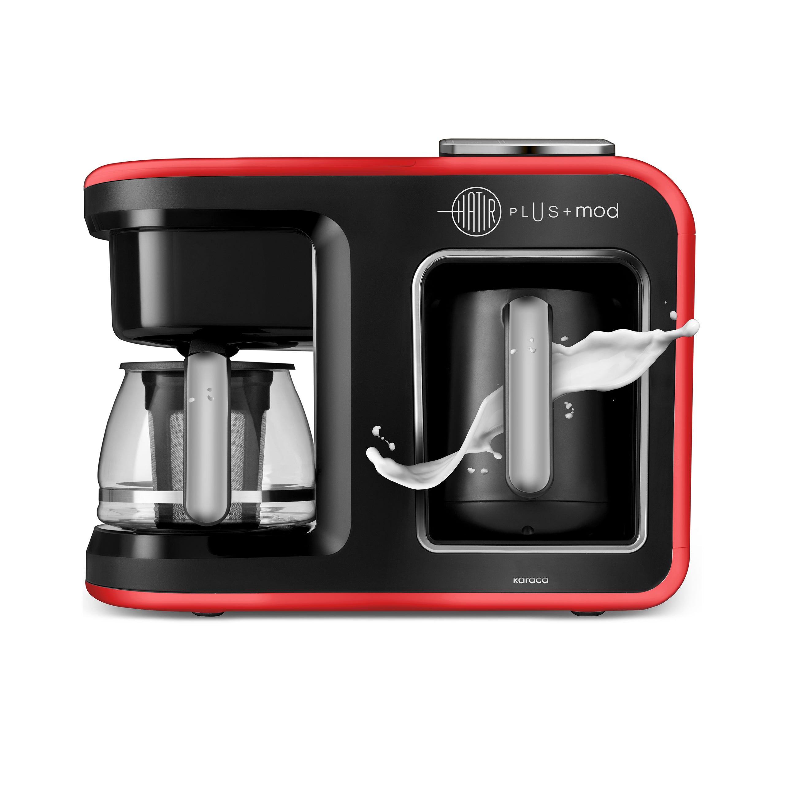 " Karaca Hatır Plus Mod 5 in 1 Tee-und Kaffeemaschine/bereiter Rot, 1385W "