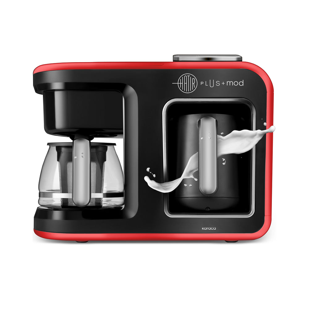 " Karaca Hatır Plus Mod 5 in 1 Tee-und Kaffeemaschine/bereiter Rot, 1385W "