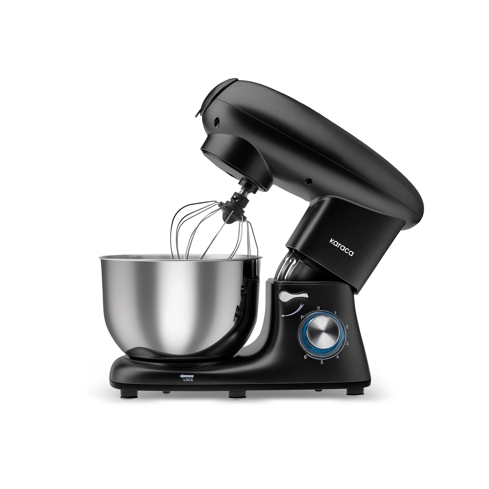 " Karaca Multichef Standmixer Shiny Black Küchenchef 1900 W 5,5 l (mit Hackfleisch-/Sucuk-Wurst-/Fleischklößchenaufsatz) "