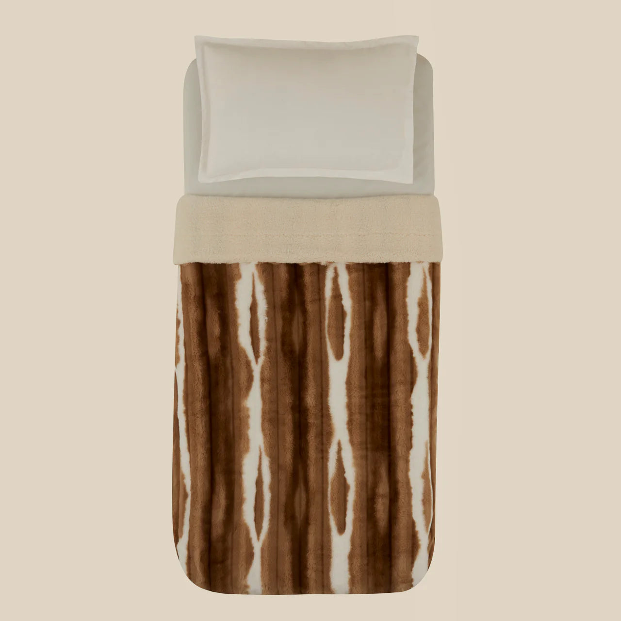 Karaca Rabbit Braun Sherpa Decke 150x200