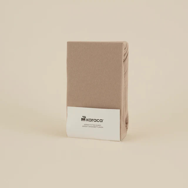 Karaca Home Jersey Spannbettlaken 100x200+30 cm Beige