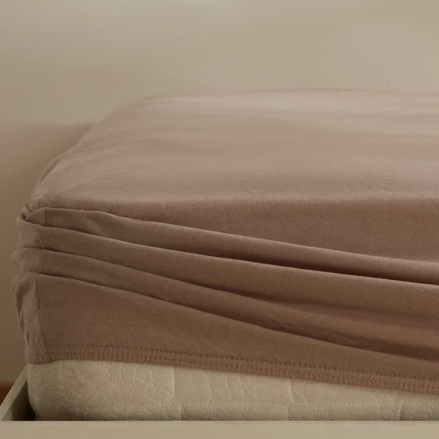 Karaca Home Jersey Spannbettlaken 100x200+30 cm Beige