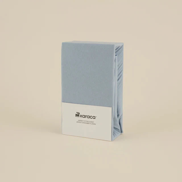 Karaca Home Jersey Spannbettlaken 140x200+30 cm Blau