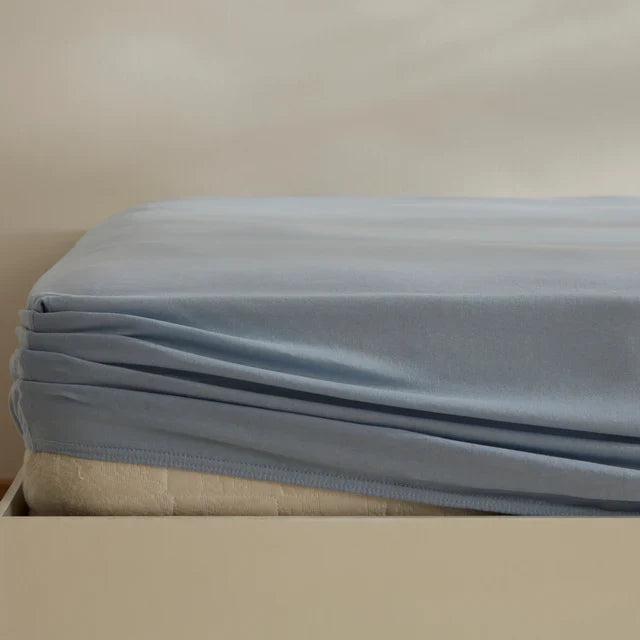 Karaca Home Jersey Spannbettlaken 140x200+30 cm Blau