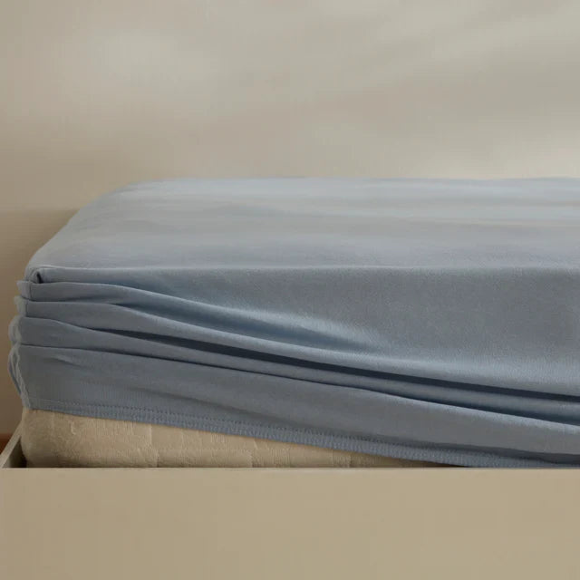 Karaca Home Jersey Spannbettlaken 180x200+30cm Blau