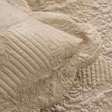 Camille Bettüberwurf-Set Beige 230x240 cm + 2 (50x70 cm)