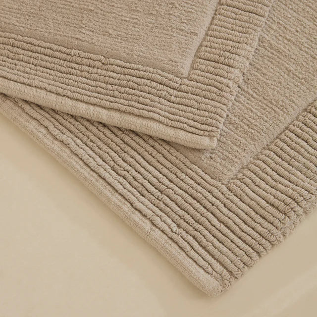 Karaca Odetta Badematten-Set 60x90 cm + 40x60 cm Ecru