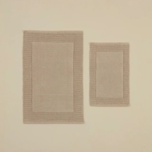 Karaca Odetta Badematten-Set 60x90 cm + 40x60 cm Ecru