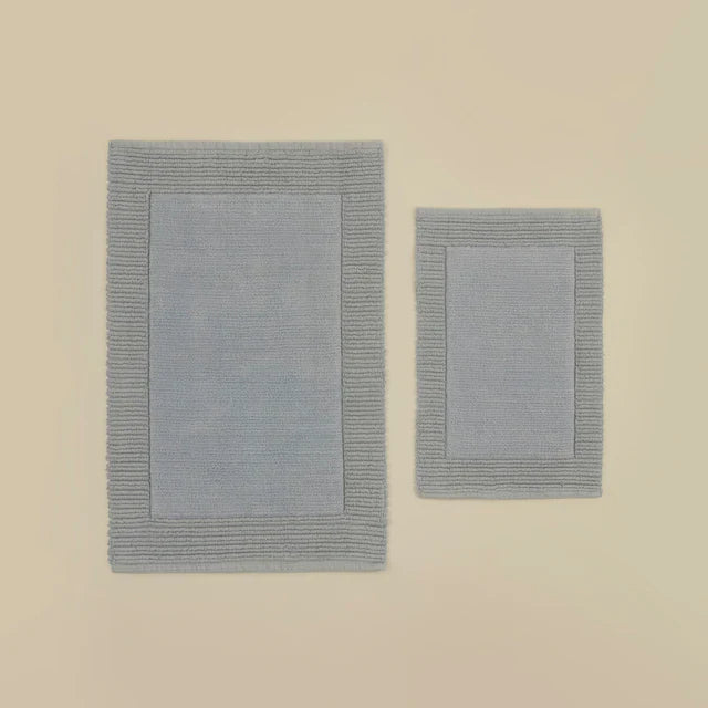 Karaca Odetta Badvorleger-Set 60 × 90 cm + 40 × 60 cm Grau