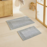 Karaca Odetta Badvorleger-Set 60 × 90 cm + 40 × 60 cm Grau