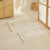 Karaca Pauline Badvorleger-Set 60 × 90 cm + 40 × 60 cm Offwhite