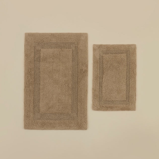 Karaca Pauline Badvorleger-Set 60 × 90 cm + 40 × 60 cm Beige
