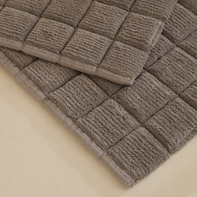 Karaca Simon Badvorleger-Set 60 × 90 cm + 40 × 60 cm Grau
