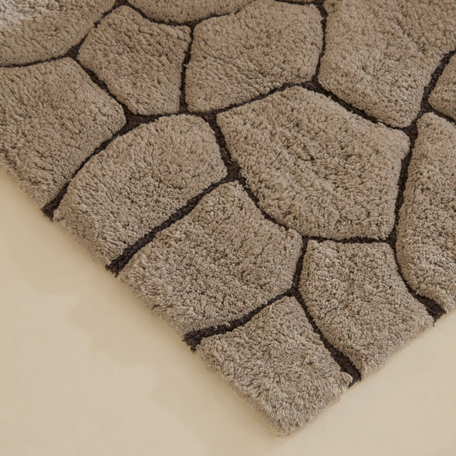 Karaca Stone Badvorleger 60 × 100 cm Grau