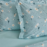 Karaca Daisy 100% Baumwolle Einzelbett Bettwäsche Set Mint