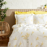 Karaca Loretta 100% Baumwolle Doppelbett Bettwäsche Set Gelb