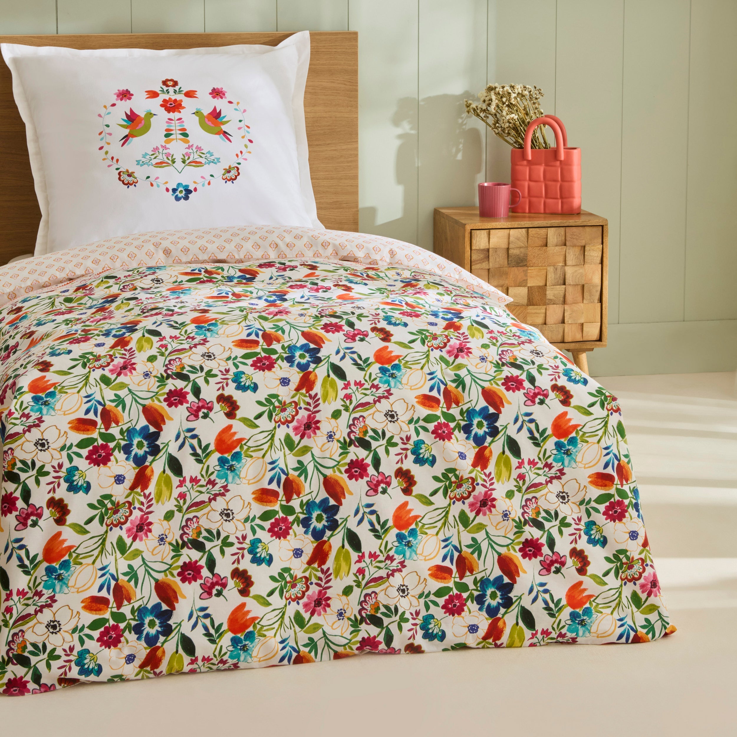 Karaca Parlin Renforcé Bettwäsche-Set Einzelbett Fuchsia