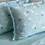 Karaca Daisy 100% Baumwolle Einzelbett Piké-Set Mint