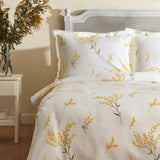 Karaca Loretta 100% Baumwolle Doppelbett-Piké-Set Gelb