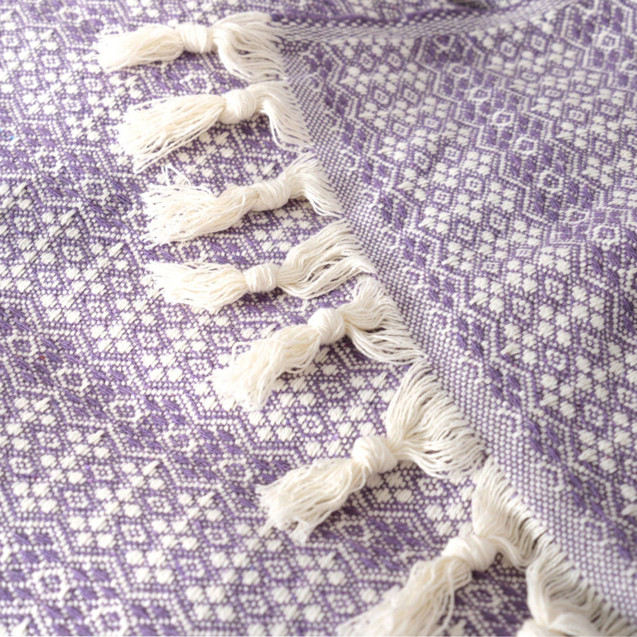 " Karaca Home Destina Bettdecke für Zwei Personen Lila "