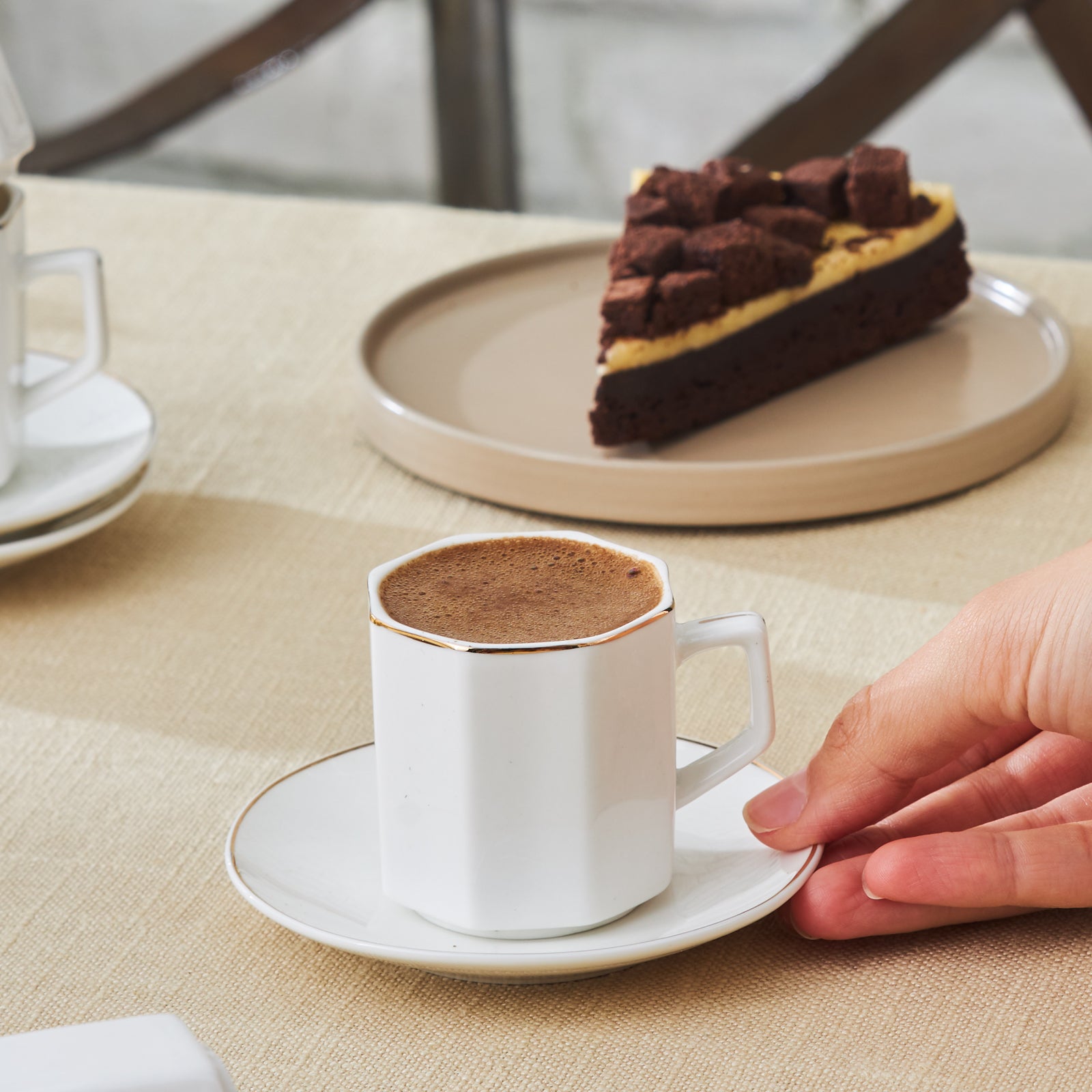 " Karaca Vezir 6 Personen Kaffeetassen-Set 80 ml "