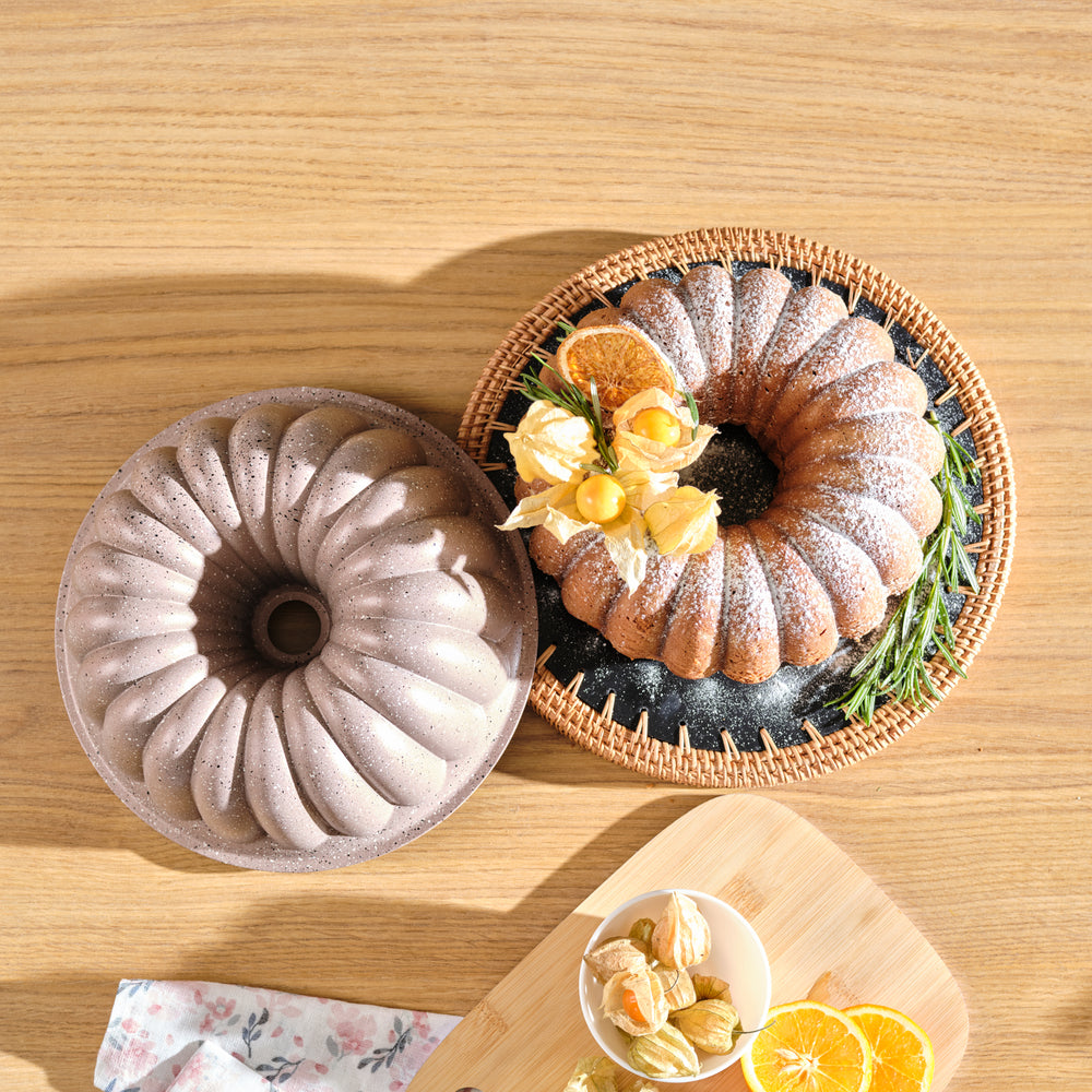 " Karaca Lina Geschnittene Rosegold Gießen Kuchenform 25,5 cm "