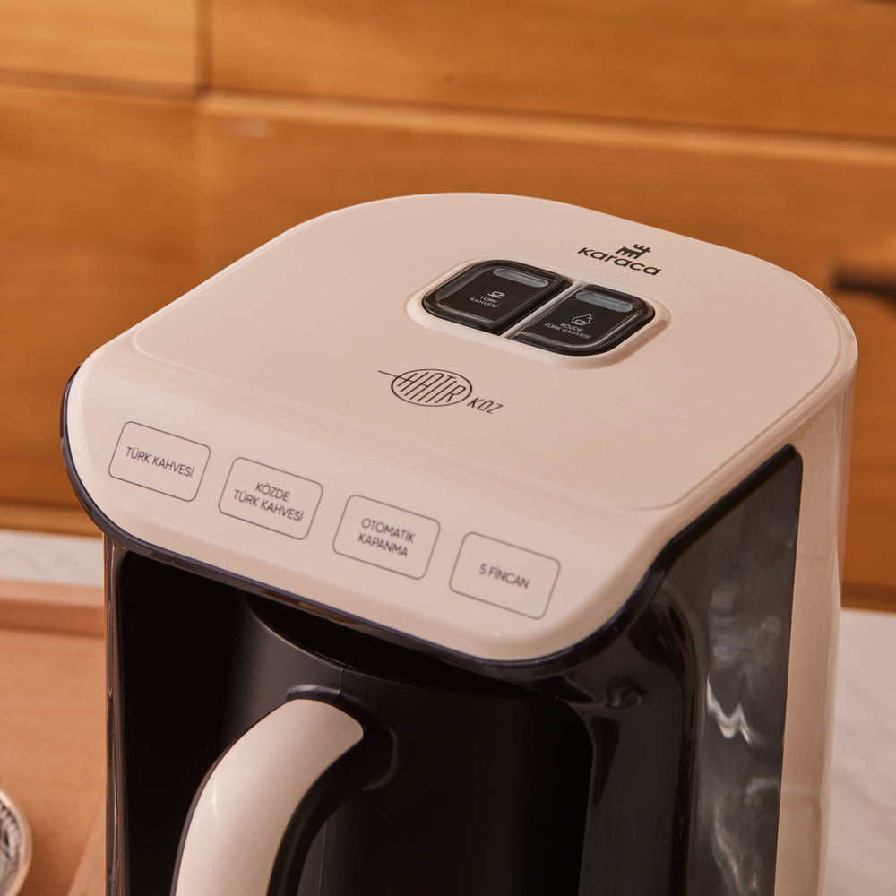 " Hatır Köz Turkish Coffee Machine mit Röstfunktion Creme "