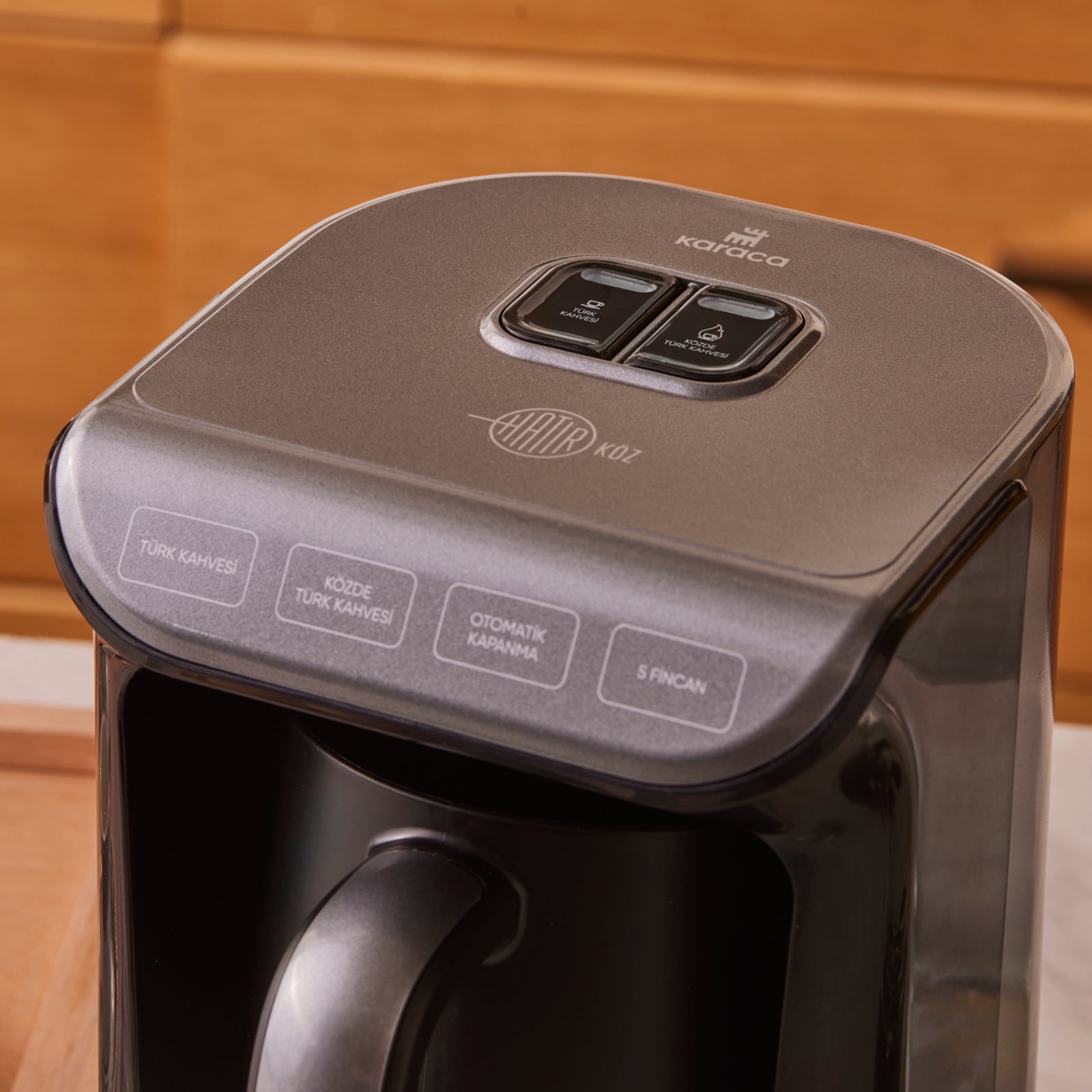 " Karaca Hatır Kaffeemaschine mit Röstfunktion Anthrazit, 535W "