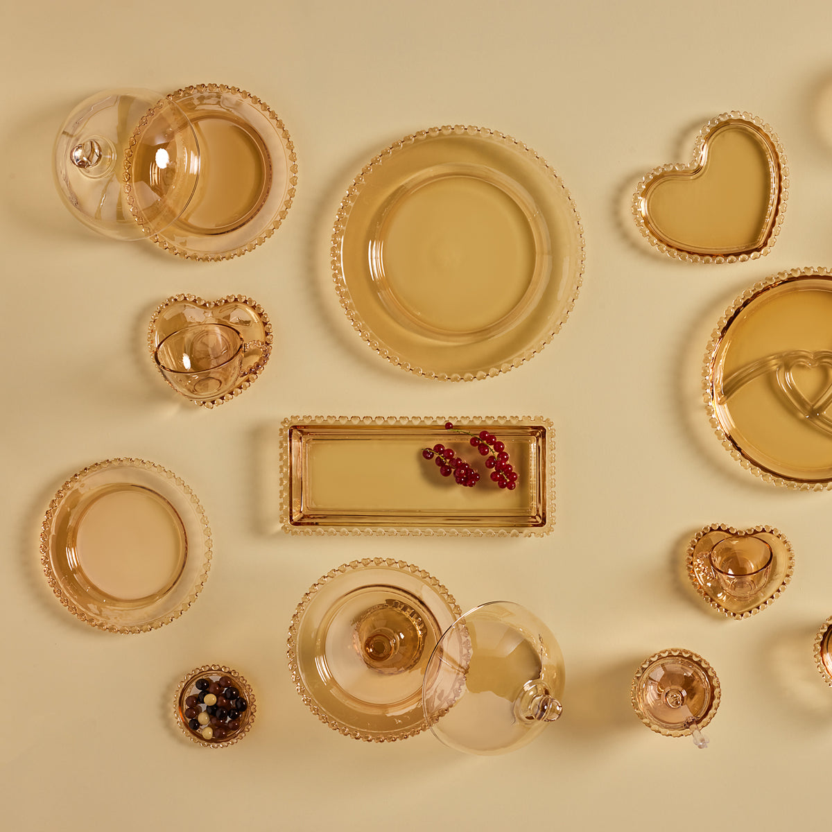 " Karaca Glory Amber Einzel-Kaffee-Tassenset, 80 ml "