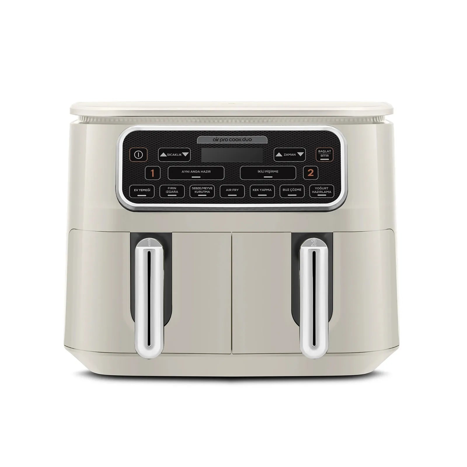 " Karaca Air Cook Duo Hausmannskost XXXL 8 Liter Airfryer, Starlight, 8 Personen, 2500W "