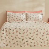 Karaca Silvie 100% Baumwolle Doppelbett-Tagesdecke Set Rot