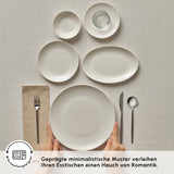Karaca Artiste Bone China 20-teiliges Tafelservice für 6 Personen Weiß