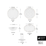 Karaca Bone China Siena 20-teiliges Tafelservice für 6 Personen Weiss