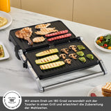 Karaca Inox Toastmate Grill 6 Scheiben Kapazität Zeit einstellbar Gusseisen Platte Grill und Toaster 2000W