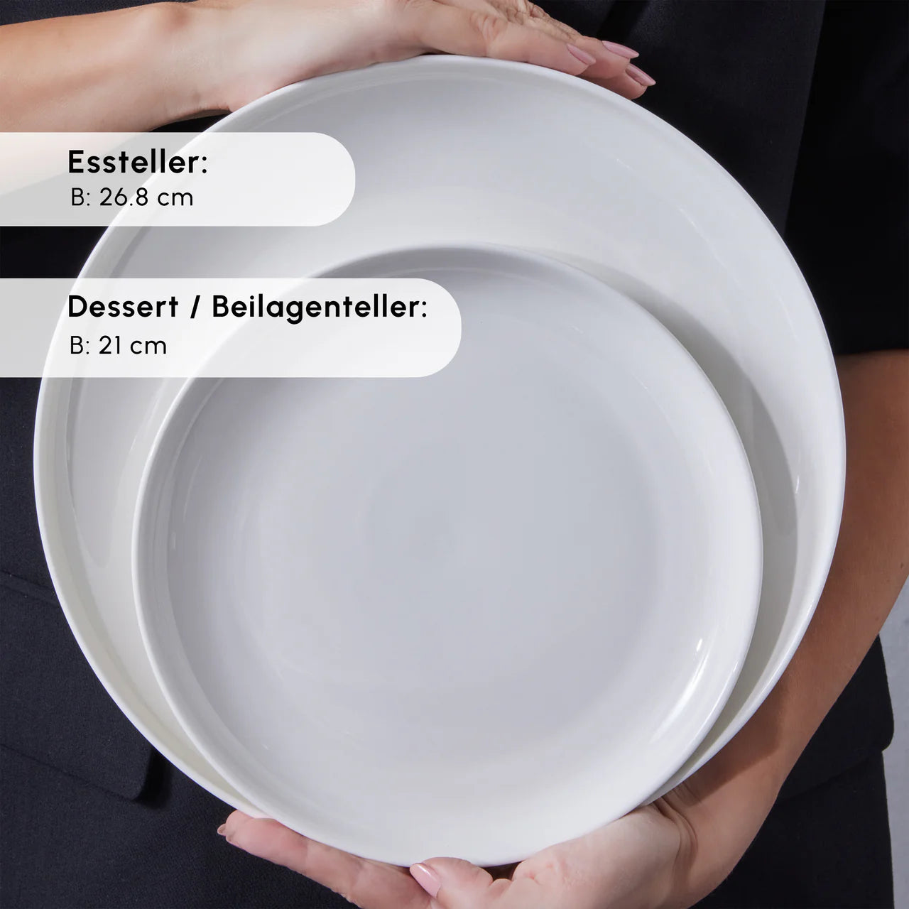 Karaca Streamline Favaro 53-Teiliges 12-Personen Geschirrset Weiss