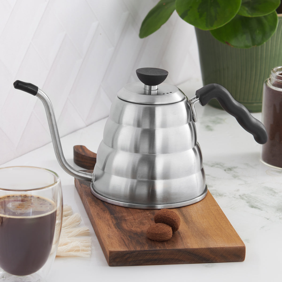 " Karaca Edelstahl Kaffee Wasserkocher 1200 ml "