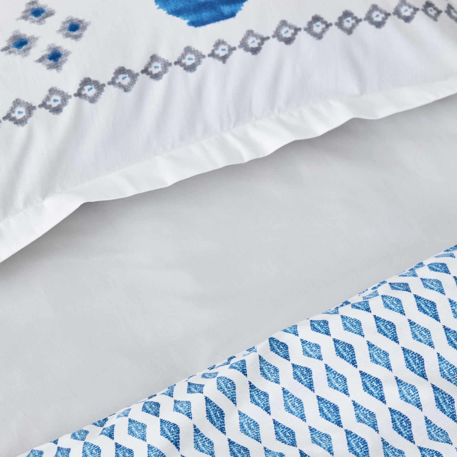 " Karaca Home Neos Blaues Baumwolle Doppel Bettbezug-Set "