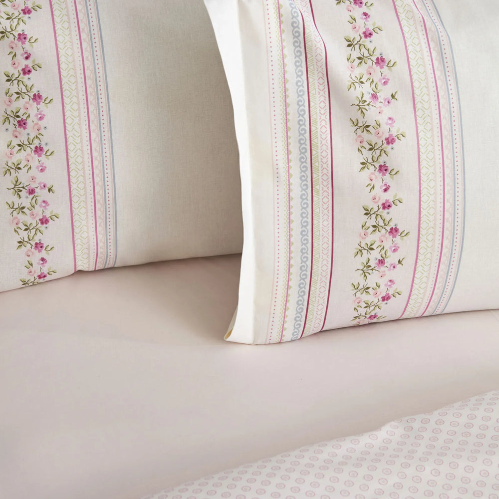 " Karaca Home Glen Doppel Bettbezug Set, 100% Baumwolle, Rosa "