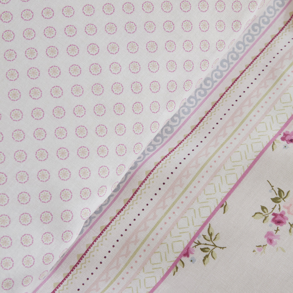 " Karaca Home Glen Doppel Bettbezug Set, 100% Baumwolle, Rosa "
