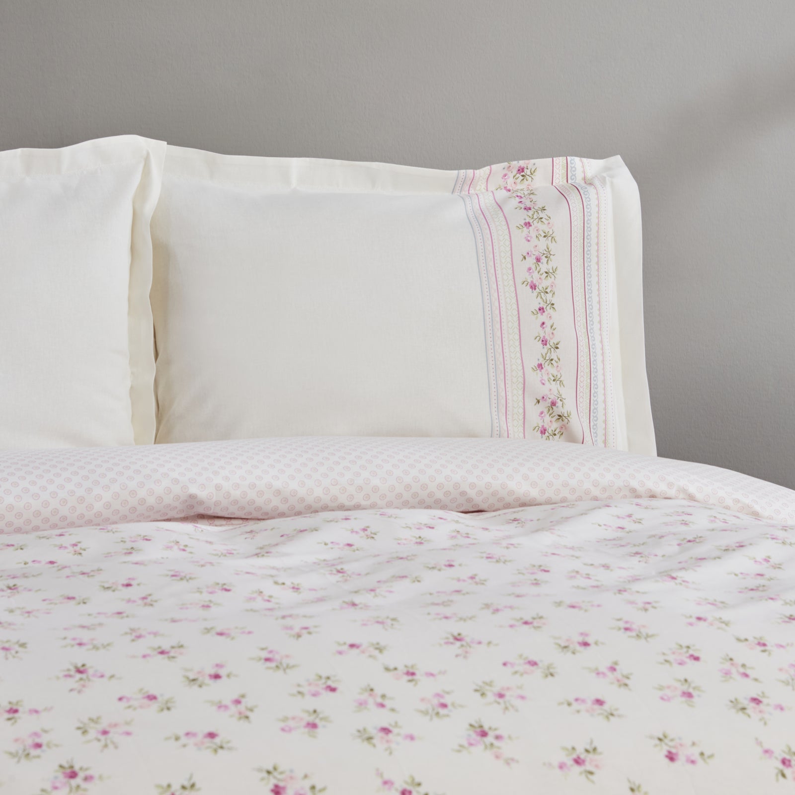 " Karaca Home Glen Doppel Bettbezug Set, 100% Baumwolle, Rosa "