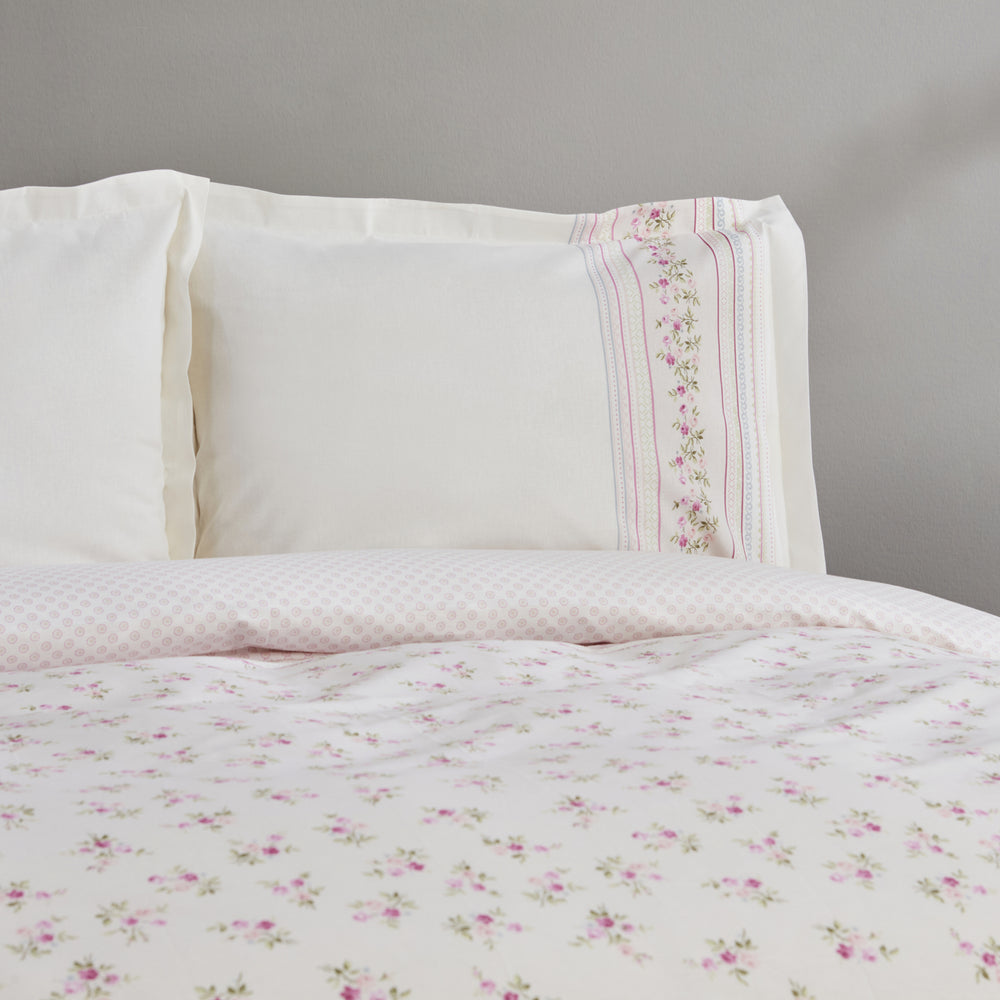 " Karaca Home Glen Doppel Bettbezug Set, 100% Baumwolle, Rosa "