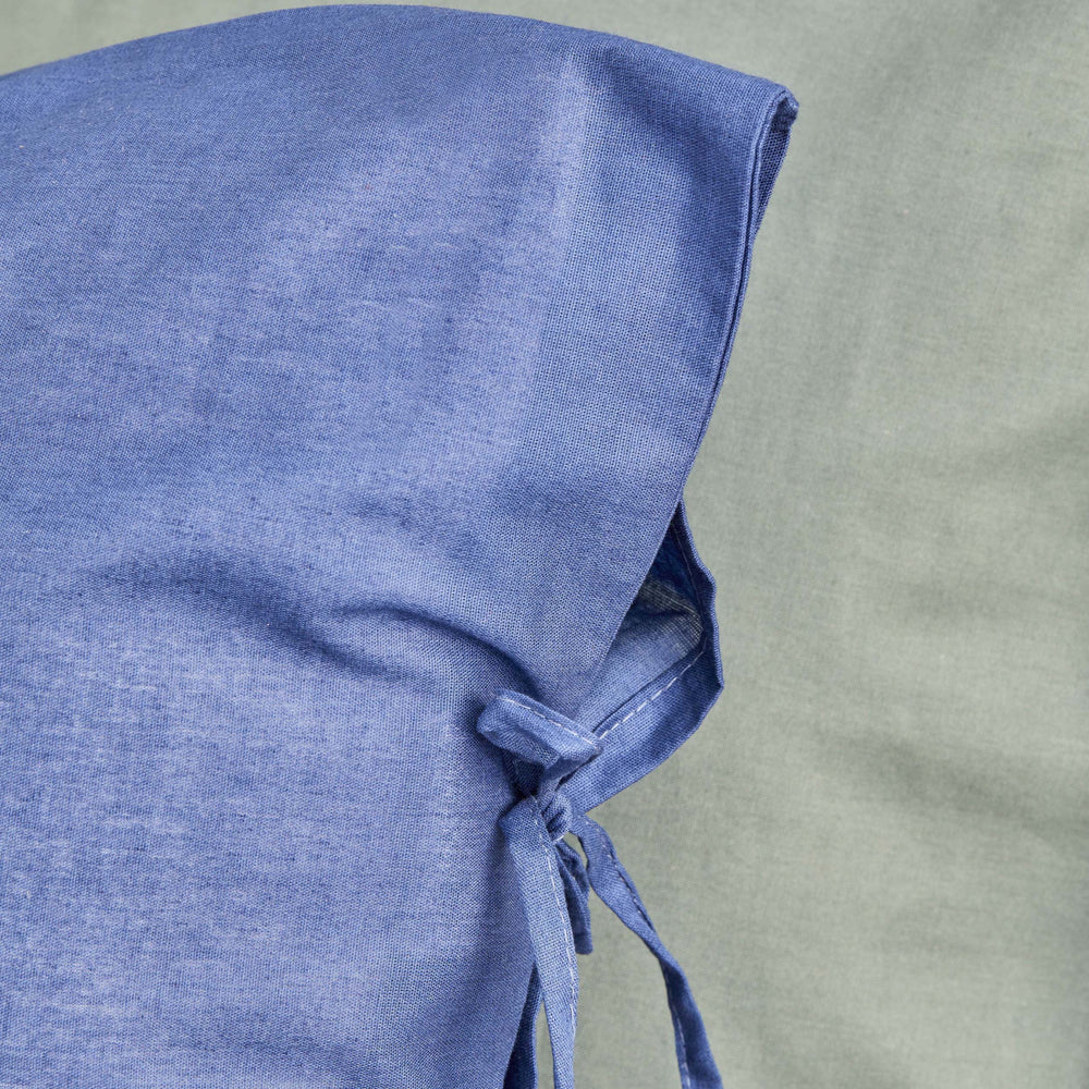 " Karaca Home Basic Grau Indigo Wendbares Doppelbett Bettwäsche Set "